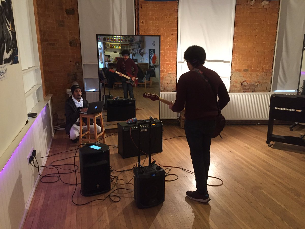 LutonMake's tweet photo. #Kontent #LeoYxngLion #James getting ready with sound checks for tonight 

#MakeMusicLuton https://t.co/NV61VXPHa0