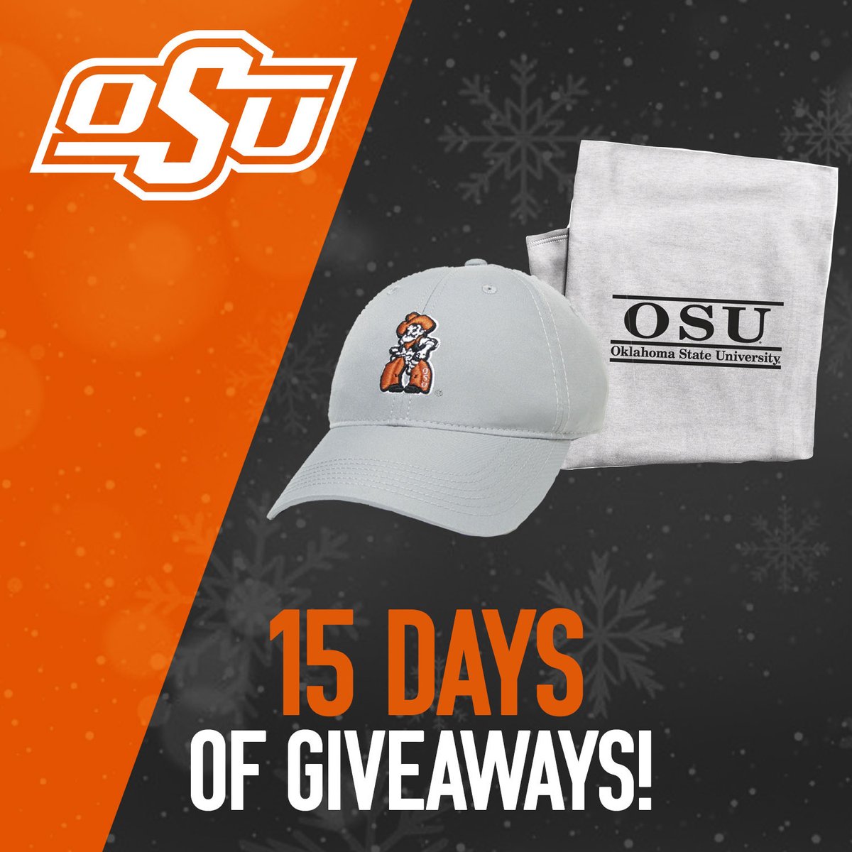 OSUGear's tweet image. Day 14 of #HolidayCheer! RT &amp;amp; Like for a chance to win this #okstate hat and blanket from @ChrisUnivSpirit 

bit.ly/2CVhfPT

#GoPokes I #okstate