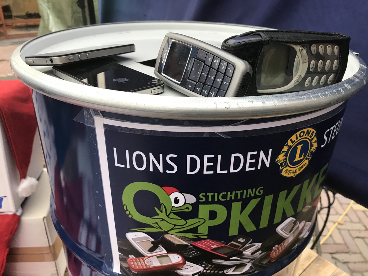 Lionsclub Delden is tot 21.00 uur aanwezig op de Kerstmarkt. Neemt u uw oude mobieltjes mee? Die kunt u inleveren bij onze stand. Na recycling gaat de opbrengst naar stichting ⁦<a href="/DeOpkikker/">Stichting Opkikker</a>⁩ 🎄⭐️📱🐆🦁