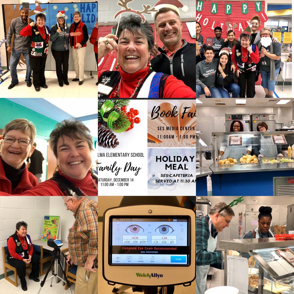 Lovely holiday event at Selma Elementary today. They are prepared to feed over 500 and do vision screenings. Wonderful community support. What a fun time for all, including the grown-ups. Thank you for the invitation.