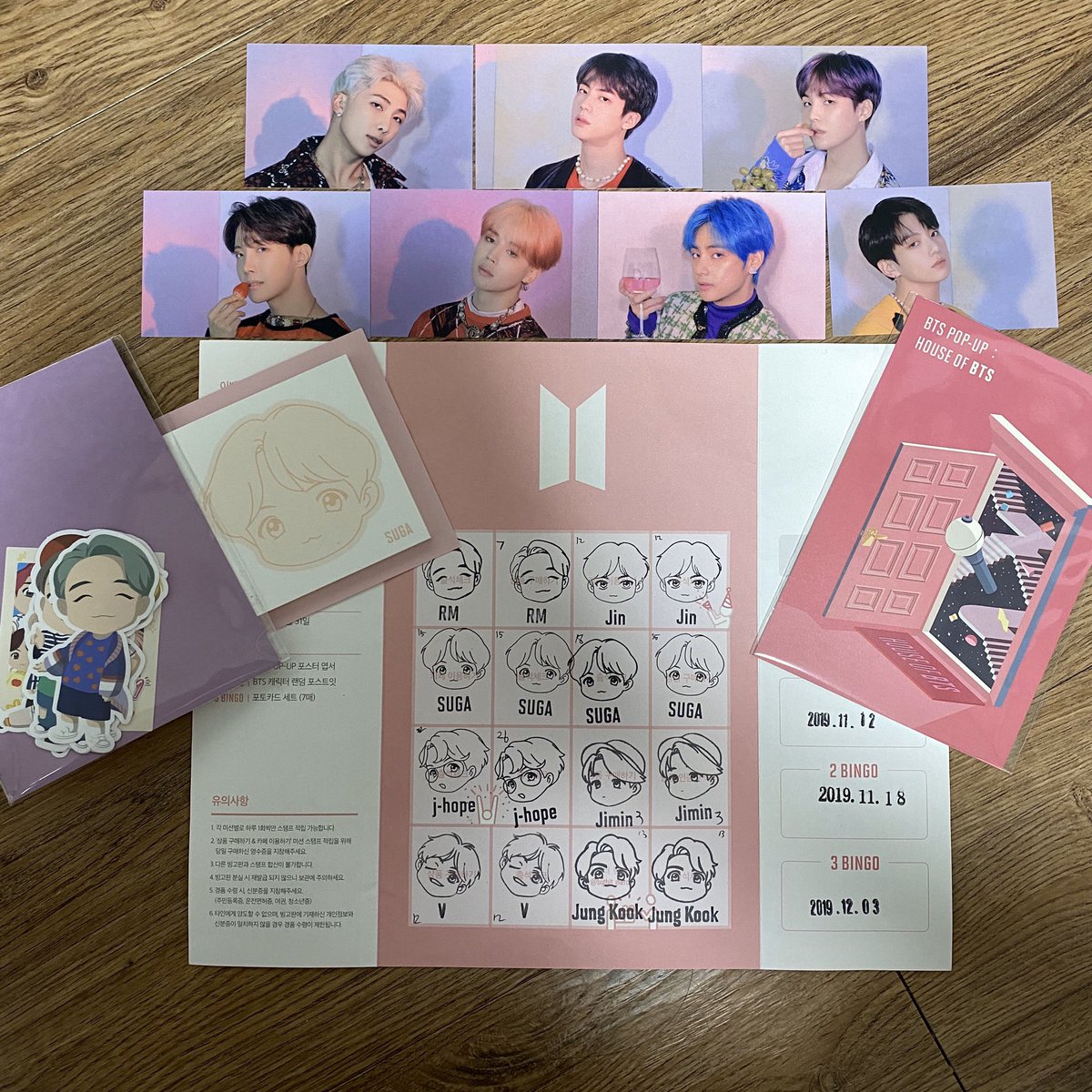 ___Spell's tweet image. 열심히 다닌 보람이 이써어!!!!!!!!!
#BTS #팝업스토어 #빙고판