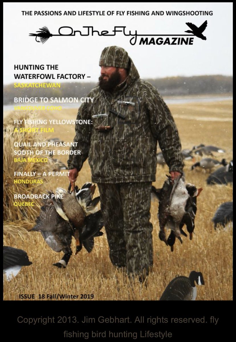 OnTheFlyMag's tweet photo. The latest issue is live. Fly fishing for Honduran permit, huge pike in Quebec, Coho Salmon in BC; quail and pheasant hunting in Baja, Mexico, ducks in Saskatchewan. https://t.co/Y8xulZr5pr 
@TheOrvisCompany @OrvisFlyFishing @CesarSa85074823 @Spencer_Durrant @corbcloud https://t.co/c96pwA9wti