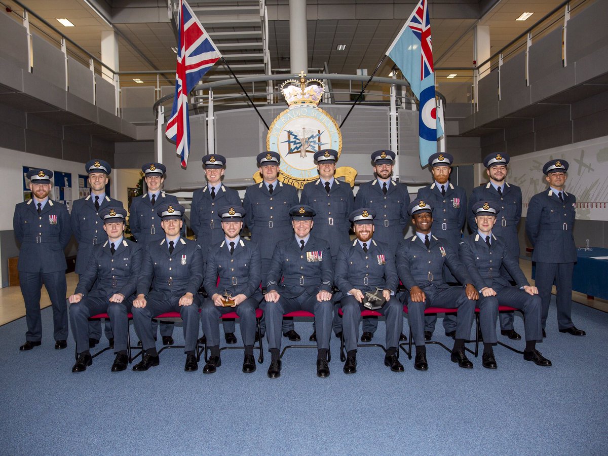 RAF_Cosford's tweet photo. Congratulations to the two courses of Basic Entrants Scheme students who graduated from RAF Cosford this week. We wish them every success on Initial Officer Training at RAF Cranwell starting in January and look forward to their return to complete specialist training later in 2020 https://t.co/svY7DUTfUI