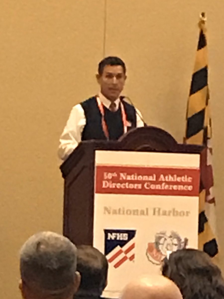 NCCC President Damian Frassinelli presenting at the 50th National Athletic Directors Conference.