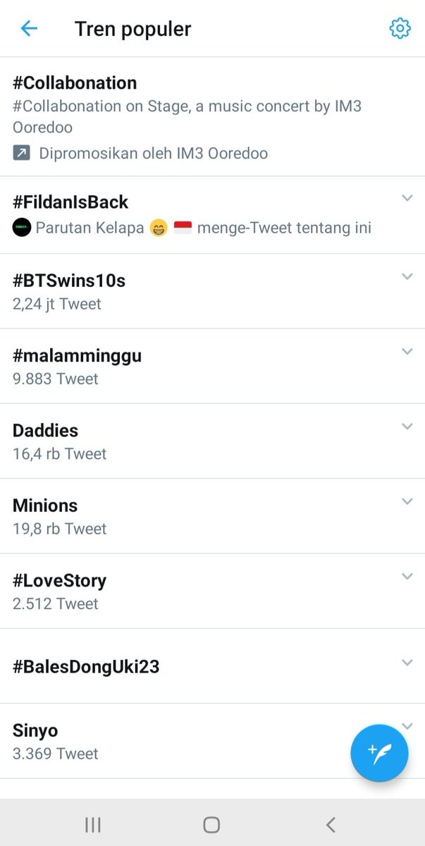 Gak papalah ya detect tipis². 
Pemanasan aja kita, masih kokomp apa gak kalian utk #FildanIsBack 
🤣🤣🤣