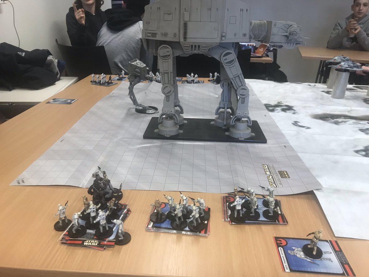 joshtilz's tweet photo. @CCaerphilly Just finished setting up The #StarWarsMinature game. Now the battle begins!!!!! #CTG #StarWars #StarWarsMinatures #CaerphillyLibrary https://t.co/3XcvmzADeA