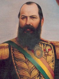 Mariano Melgarejo was one brutal caudillo. His economic policy was one of "free trade" with foreign investors. He also SEIZED INDIAN COMMUNAL LAND AND SOLD IT TO THE HIGHEST BIDDER, depriving virtually all Indians of their land within a few decades. He was murdered in 1871.