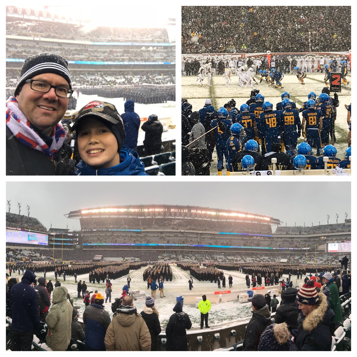 SportsBizMike's tweet photo. Looking forward to watching today’s @armynavygame two years after checking it off the bucket list on a snowy day in Philly. https://t.co/0PzAS9P6s6