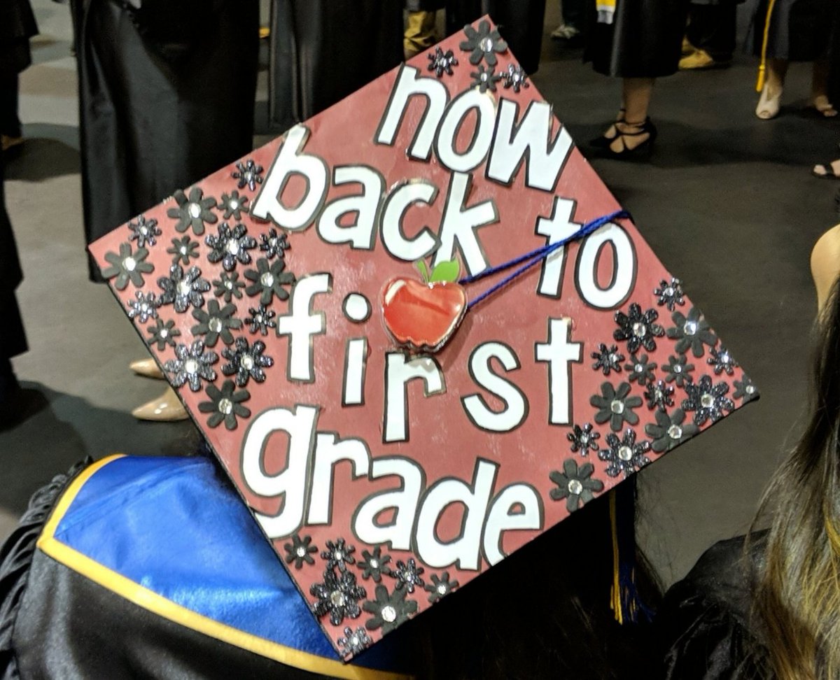 Decorated mortar board (now back to first grade)