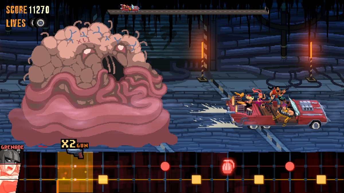 HoundPicked's tweet image. 🎸🎶Rock out to some great tracks🤘

🧟‍♂️Splat some freaks💪

😱Save 20% on #Steam - #DoubleKickHeroes by @headbang_Club😱

loom.ly/d4UuJ2c

#ScreenShotSaturday #Gamedev #IndieDev #PixelArt