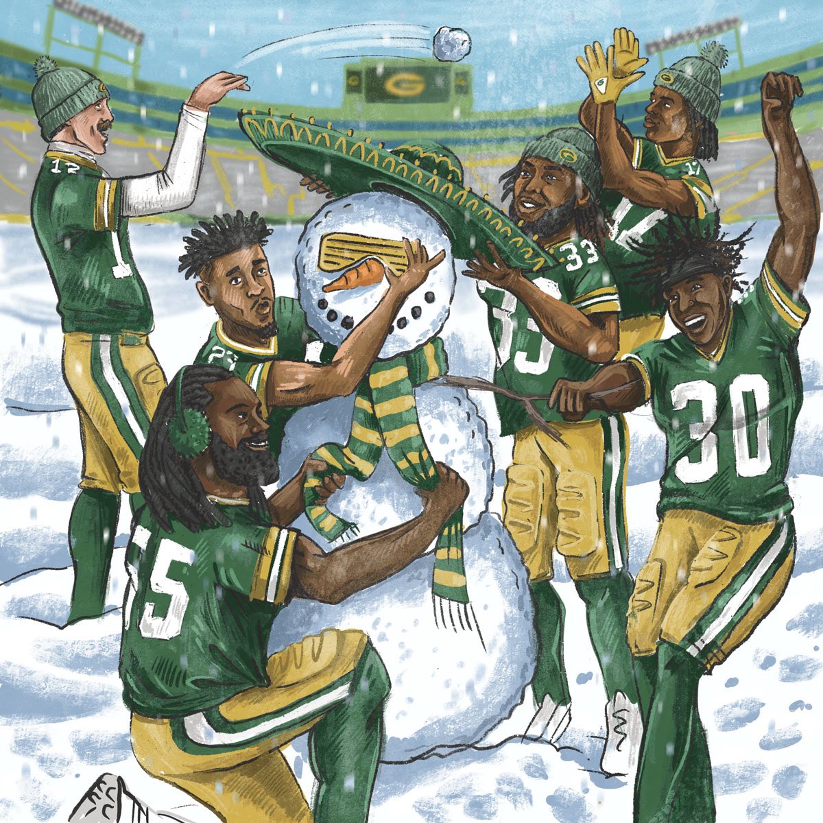 packers's tweet photo. Nothing beats December in the Frozen Tundra! ⛄️

#GoPackGo https://t.co/33WV0pxHmh