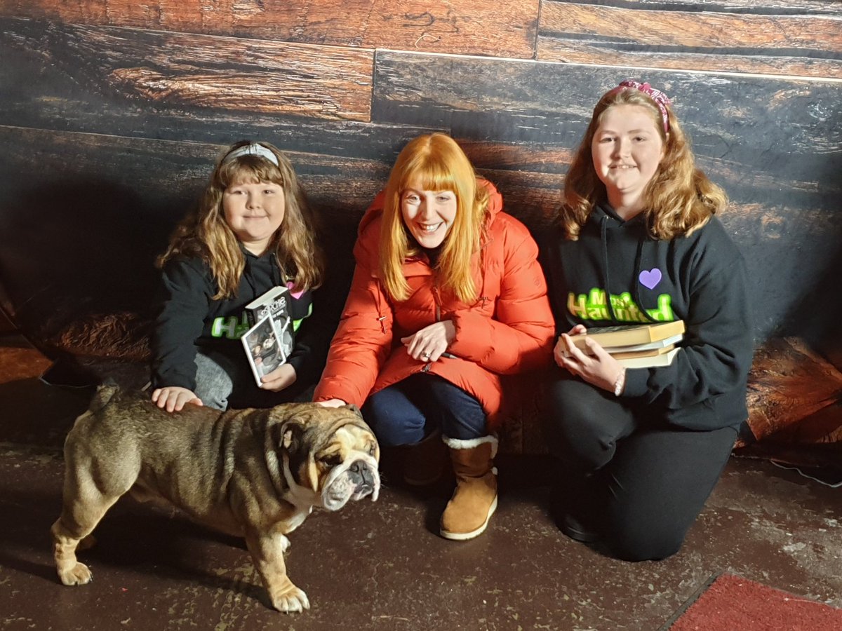 LouiseduPreez2's tweet photo. We have had an amazing time today at the MHE Archie the ghost hunter event. The girls loved meeting @Yfielding and @realkarlbeattie and not forgetting the lovely Watson! https://t.co/g9g5Loptqy