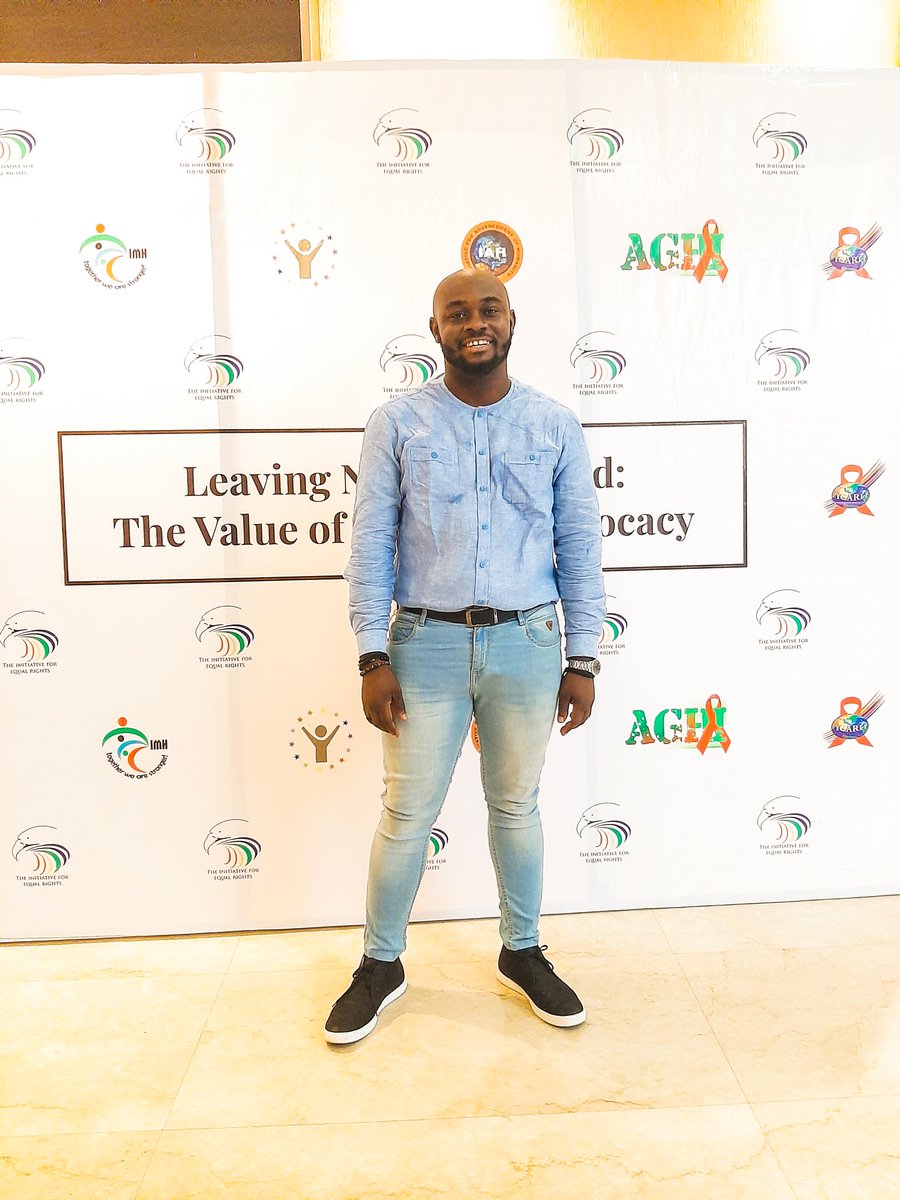 HarryItie's tweet photo. I never know what to do with my hands in pictures.
Earlier at the Human Rights, Sexuality and the Law Symposium organised by @TIERsNigeria.
#Symposium5 https://t.co/bn2jsBhyEa