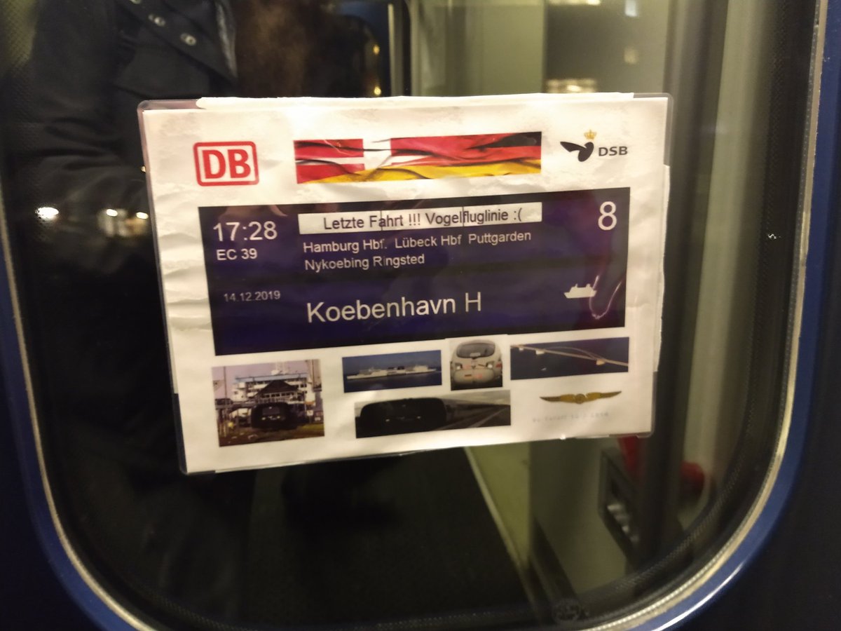 VikingonRails's tweet photo. So there it is, and there we go! #EC39
@DB_Bahn or some fans made a special #zuglaufschild, but apart from that there doesn't seem to be a goodbye from the #German #Railways so far. Also notice that the train isnt really full. We'll at least I can say I had a reservation 😁 https://t.co/gdscwUA5YW