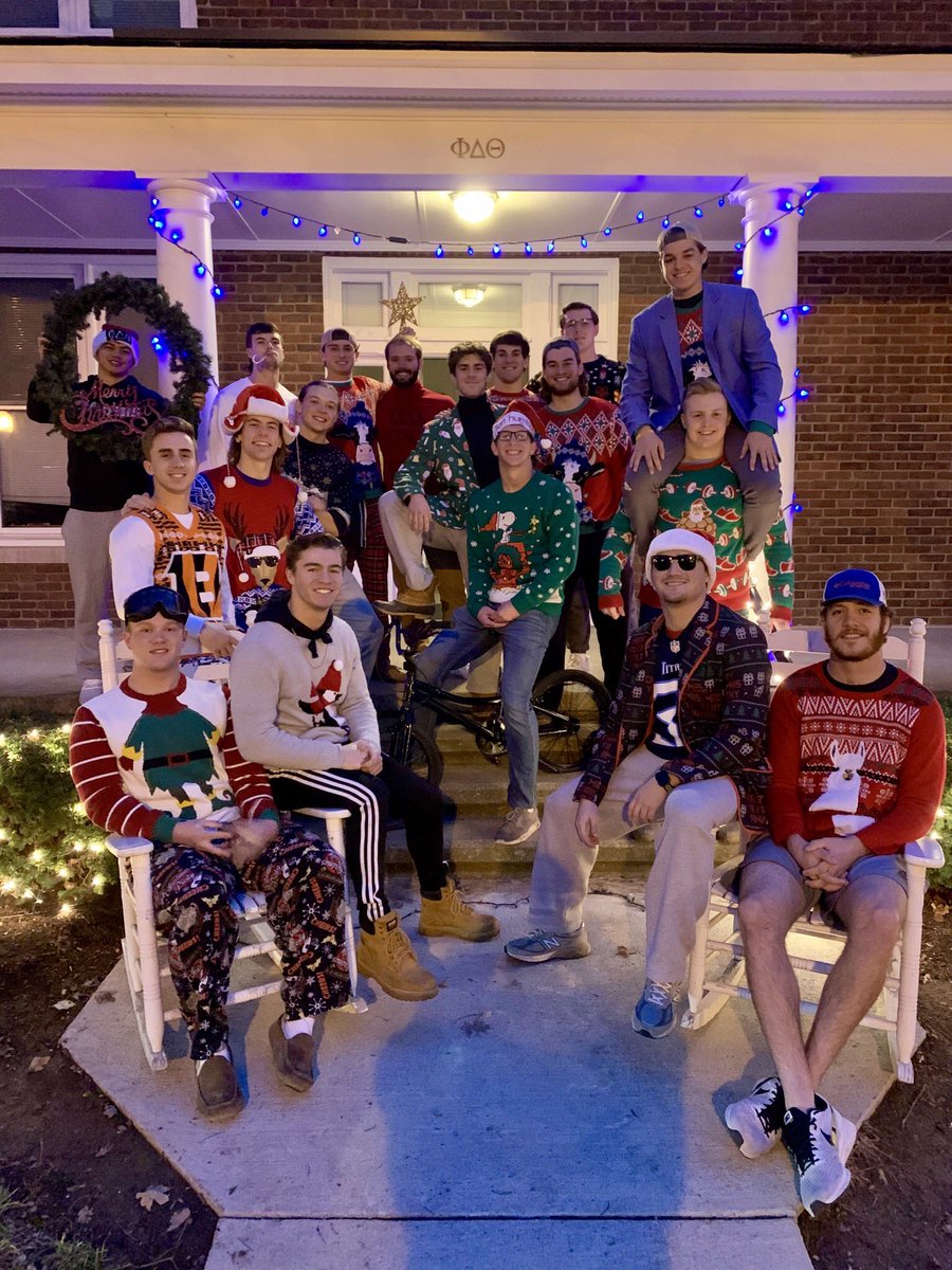 phideltkyad's tweet photo. The three active pledge classes of Phi Delta Theta would like to wish you, your family, and your loved ones a Happy Holiday season! https://t.co/T8TcuxQUdp