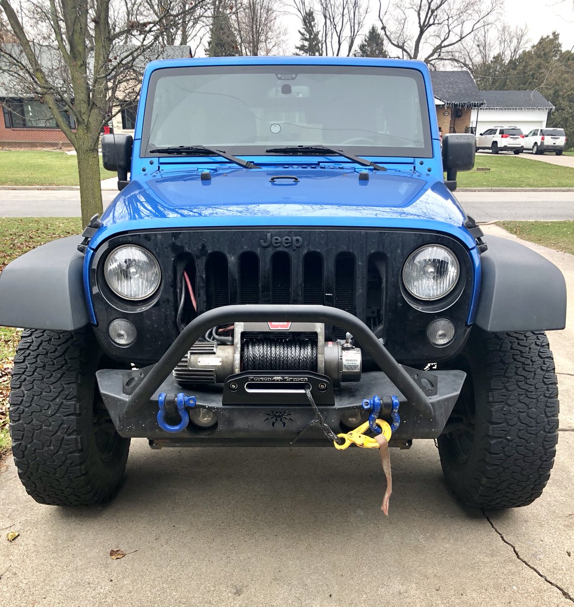 After much work and learning, the xd9000i is back up and running. New #ultraranger winch line, #thegrabber retainer strap, #poisonspyder fairlead. Re-greased with @KlondikeOils Moly Tac EP-2. #offroadrehab #jeeplife @THEJeepMafia #7slotnation #519jeeps