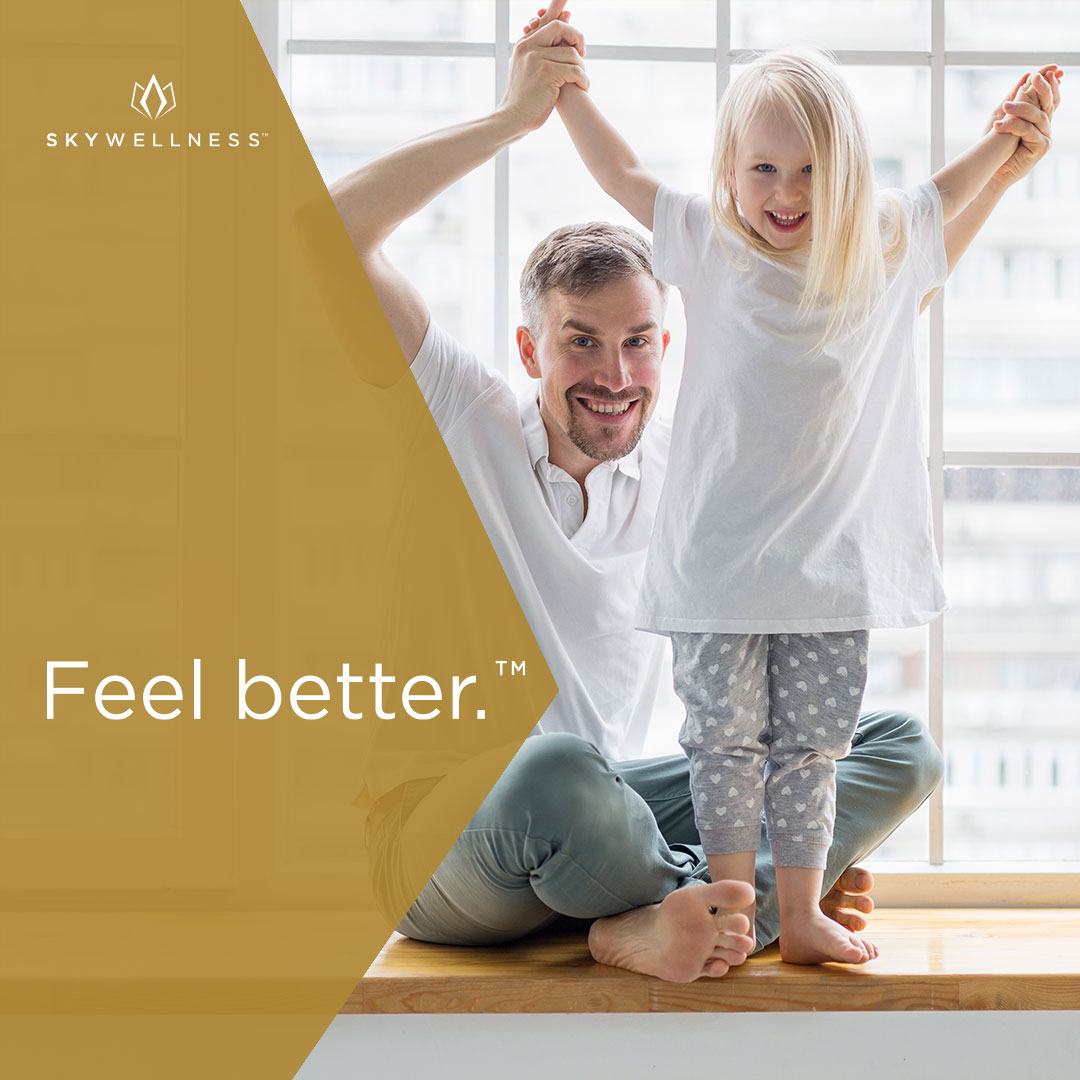 Need help channeling your happiest self? Millions of people are finding that All Natural, THC FREE, CBD is granting them the relief they need to focus on what really matters – Learn more at skywellness.com