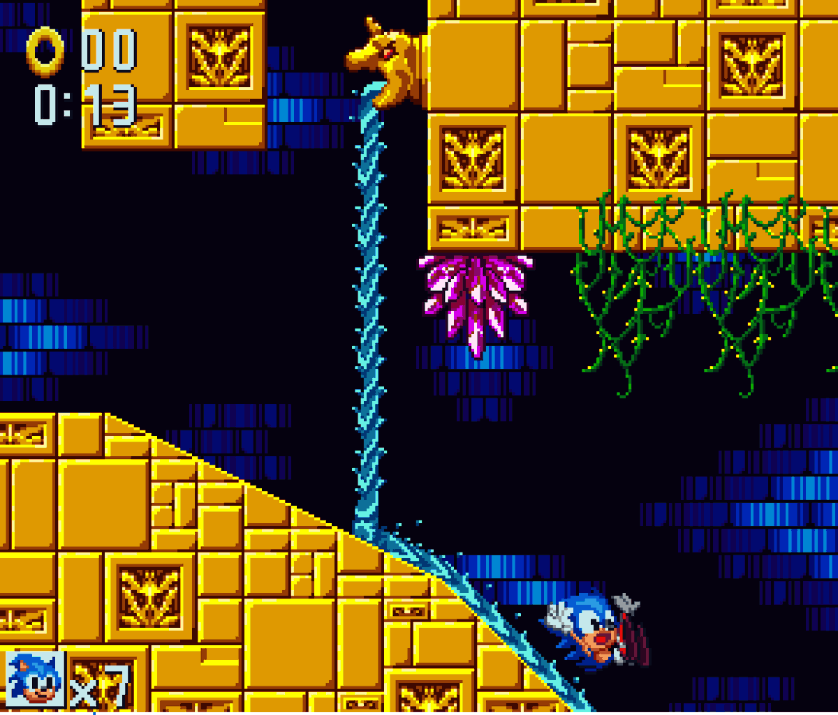 Labyrinth zone. Sonic 1 labyrinth zone act 3. sonic labyrinth zone. labyrinth zone соник. sonic 1 labyrinth zone фон.