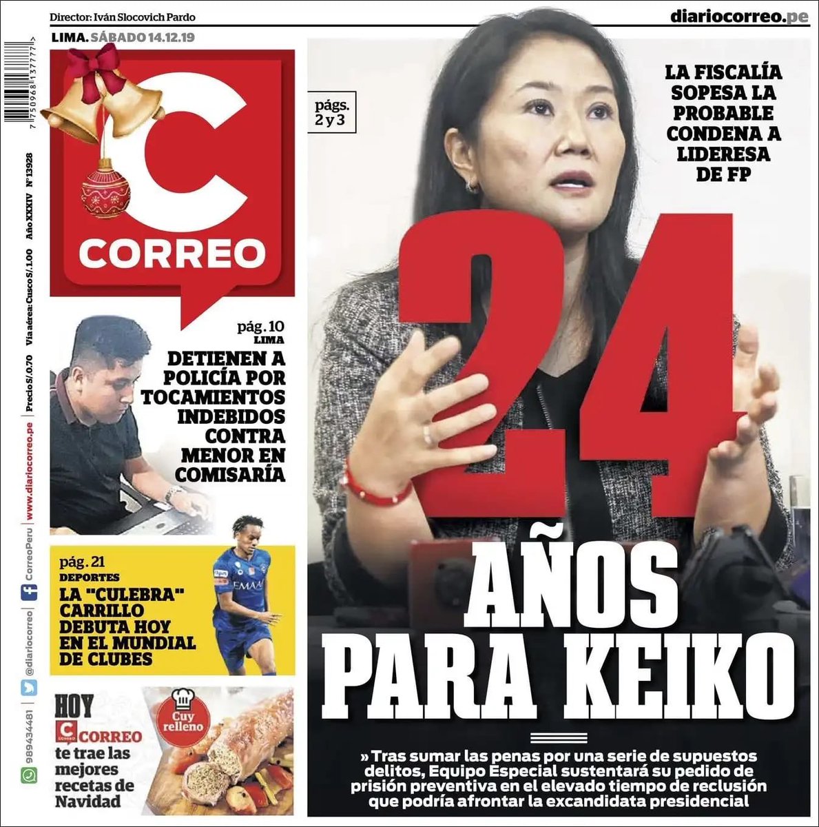 JBCPERU's tweet image. Más que persecución política, la acusación del #fiscalPérez parece lindar con la locura. La abogada de #Keiko debería exigir una evaluación psiquiátrico.