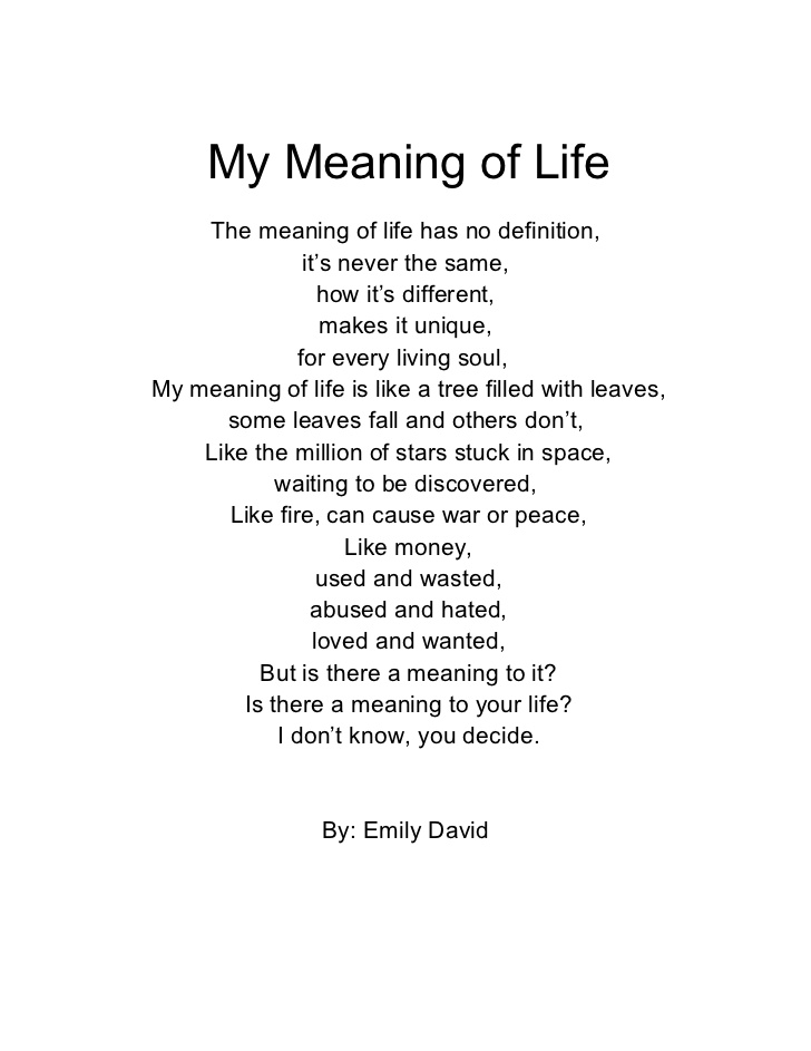 poems about life