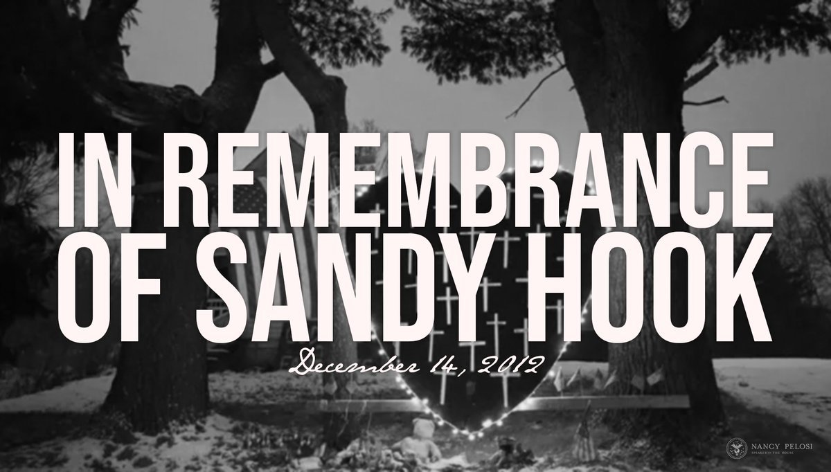 It has been seven years since the tragic shooting at #SandyHook Elementary School. Today, we continue to grieve, and we remain inspired by the courageous action of so many to stop the epidemic of gun violence that is shattering American communities. https://www.speaker.gov/newsroom/121419