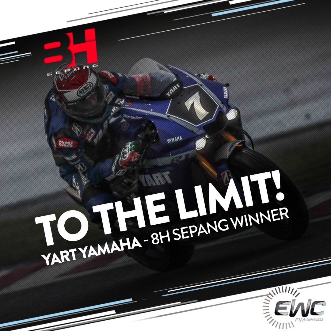 @FIM_EWC レースが再スタートした直後に大きく順位を落とした#7 YARTが追い上げ見事に優勝🏆