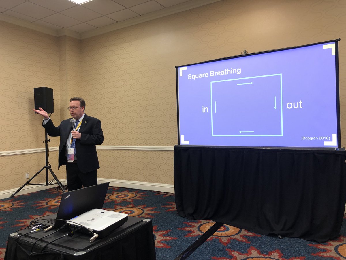 Learning how to “square” my breathing from ⁦<a href="/craigjmckinney/">Craig McKinney</a>⁩ #AVIDNC19
