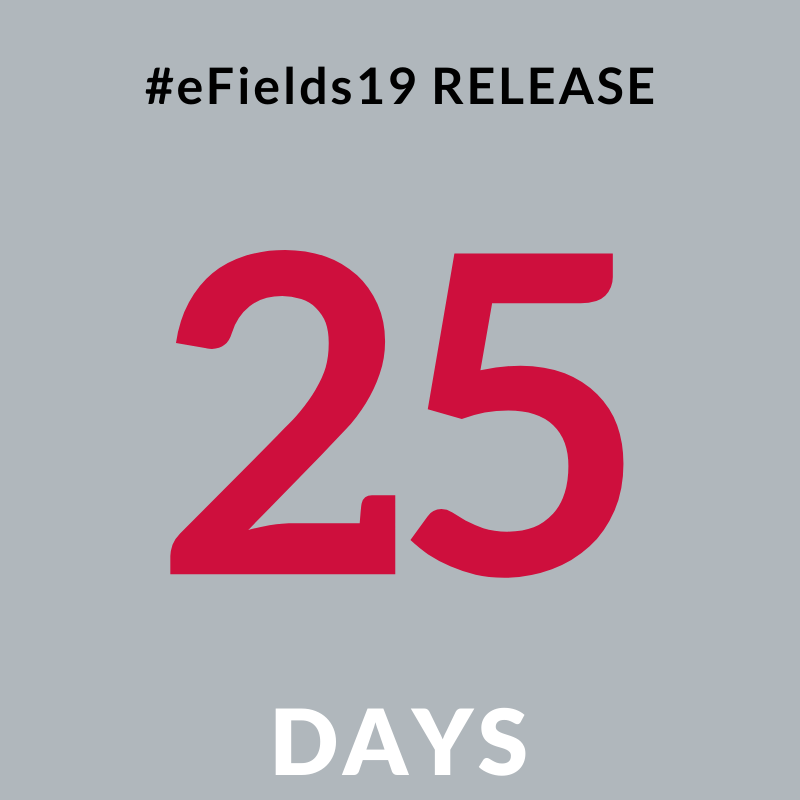 OhioStatePA's tweet photo. Only 25 more days until the #eFields19 release! https://t.co/Q9PJIs4PLc