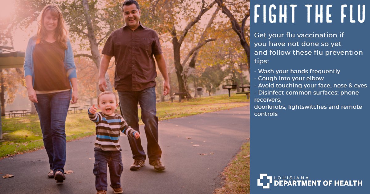 LADeptHealth's tweet photo. It's never too late to get your flu shot. Use our Flu Vaccine Finder to find out where to get your flu shot today. https://t.co/jZ9HLp502d #LDHImprovingHealth #FightTheFlu https://t.co/XvGcfAhATj