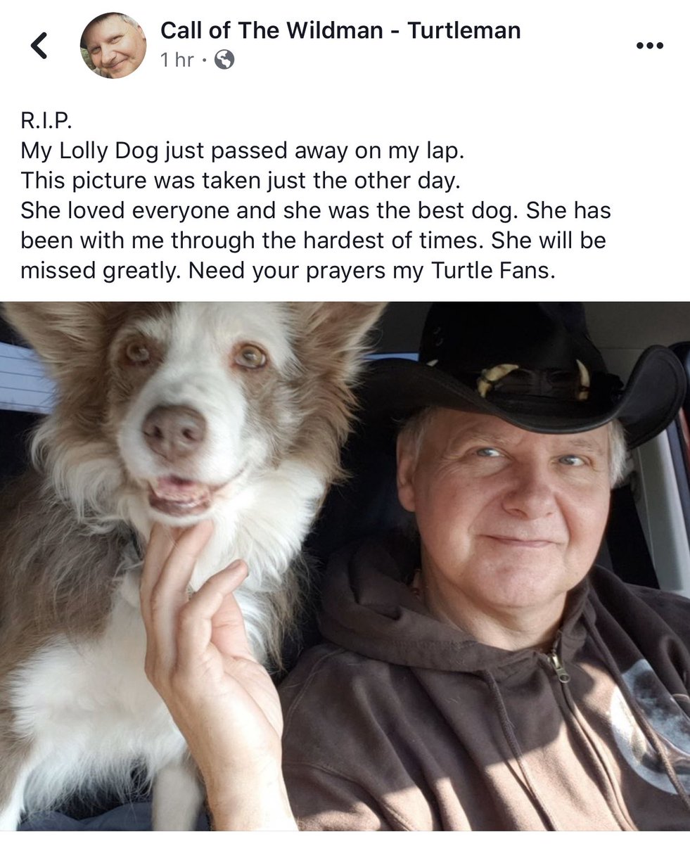 Thank y’all for all the love. Thank y’all for letting me in your homes and your lives. And to you Ernie especially, thank you for giving me a home when I was stuck in a shelter. All dogs go to heaven. I know this. See y’all on the flip side. <a href="/turtleyaya/">The Turtleman</a> <a href="/AnimalPlanet/">Animal Planet</a> #Woof