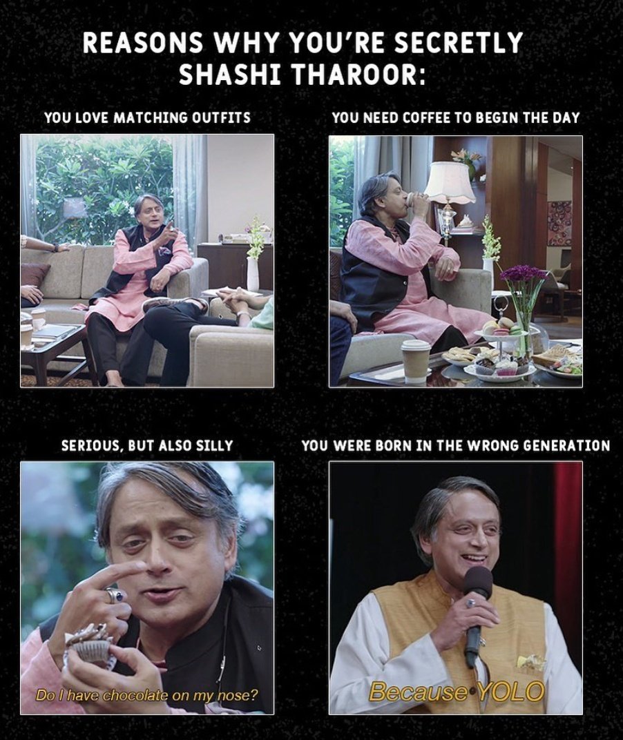 Raise your hands of you're as cool as @ShashiTharoor . 
But ain't no one that cool 🤭
#comicstaan #OneMicStand