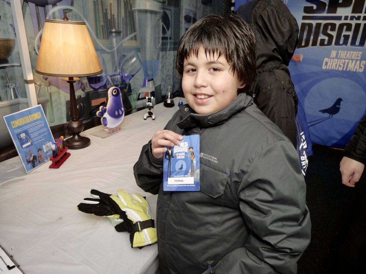 Hey Vancouver! Join us at <a href="/AuroraFestVan/">Aurora Winter Festival Vancouver</a> until December 15 to experience our #SpiesInDisguise spy lab, inspired by Walter Beckett’s home lab! Make some slime, decipher a secret message, and get your very own spy badge! #SpiesInDisguise flies into theatres Christmas.