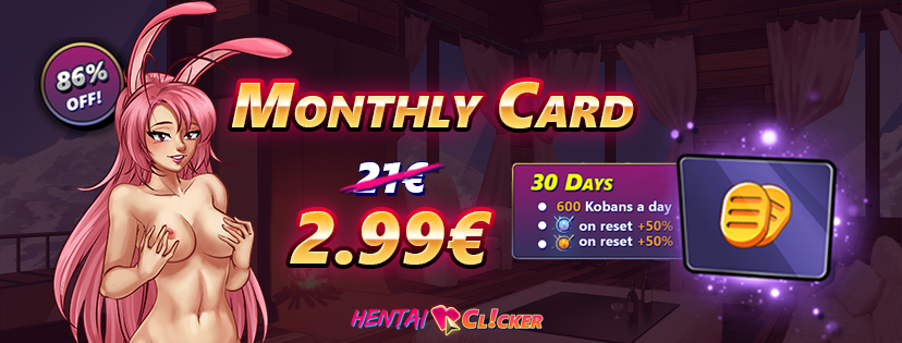 HentaiClicker's tweet photo. ๐ โTis the holiday season & I want to take extra care of my special someone: you! So prepare for the best deal ! ๐ฅ You will be getting gifts for 30 Days just 2.99โฌ/$!
๐ฐ600 #Kobans DAILY (18,000 for 30 days)
๐50% More #Mojo with every Reset #hentai
https://t.co/N31yMtpFxB https://t.co/7OIErdgA3H