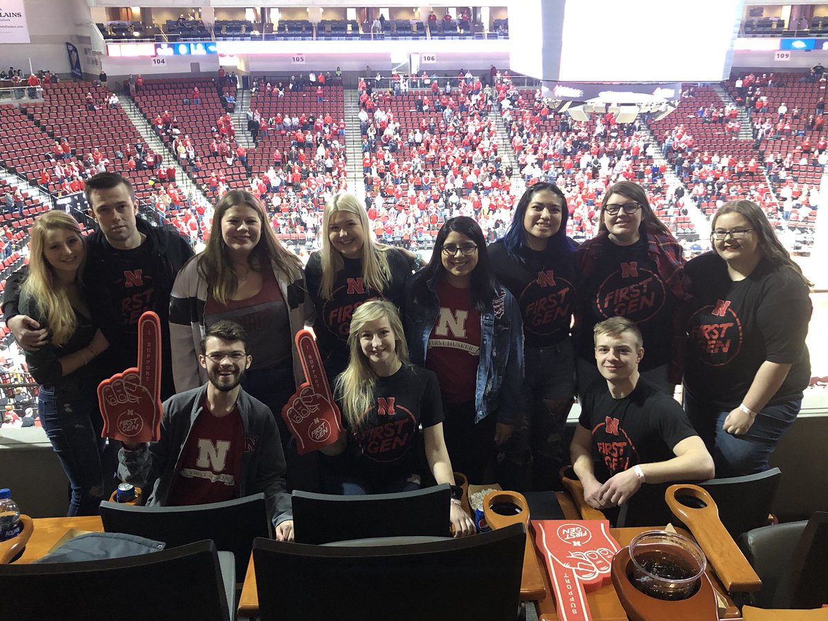 amygoodburn1's tweet image. First gen student org supports Husker women’s basketball. #UNL #FirstGenNebraska