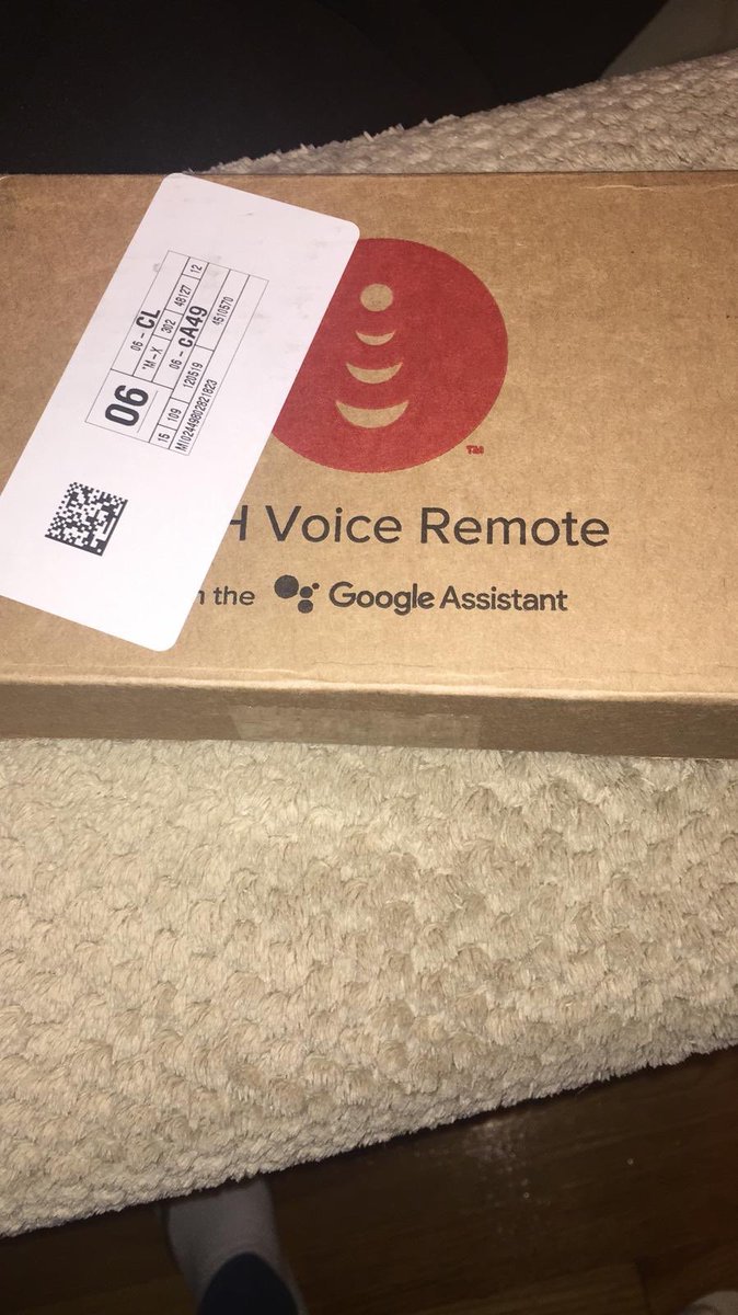 MariaSerravalle's tweet photo. @DishNetInfo  thank you for the Google Assistant voice remote gift. Great way to gain our loyalty https://t.co/moP6Gl2M2a