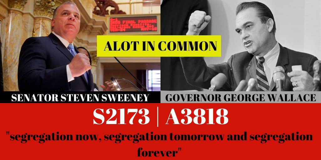 .<a href="/PaulASarlo/">Paul Sarlo</a> Denying children an education based on their religious beliefs. Manipulating a senate committee vote to push a bill through that did not have the votes. .<a href="/NJSenatePres/">Steve Sweeney’s old @</a> must be stopped. He is using his party like pawns in a game to push his own agenda. #VoteNoS2173