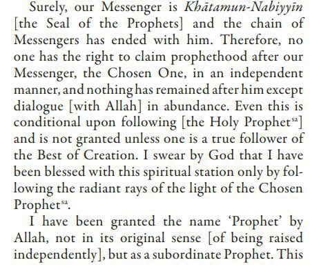 If you want to learn about the true beliefs of the Ahmadiyya Muslim Community on Prophet Muhammad ﷺ as the Seal of the Prophets, you should read the beautiful words of the Imam Mahdi Hadhrat Mirza Ghulam Ahmad عليه السلام