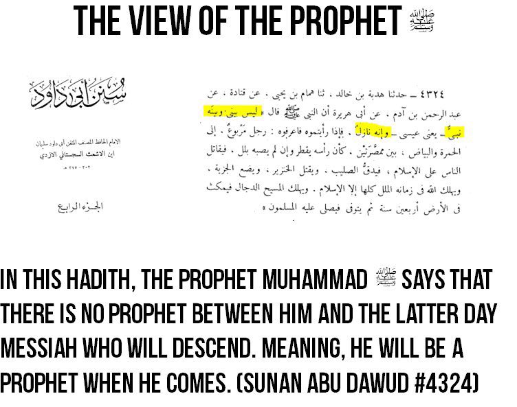 The view of the Ahmadiyya Muslim Community is exactly what our beloved Prophet, Hadhrat Muhammad ﷺ taught. He ﷺ himself prophesied a Prophet for this ummah and made it clear that such prophethood is not against the Islamic teachings.