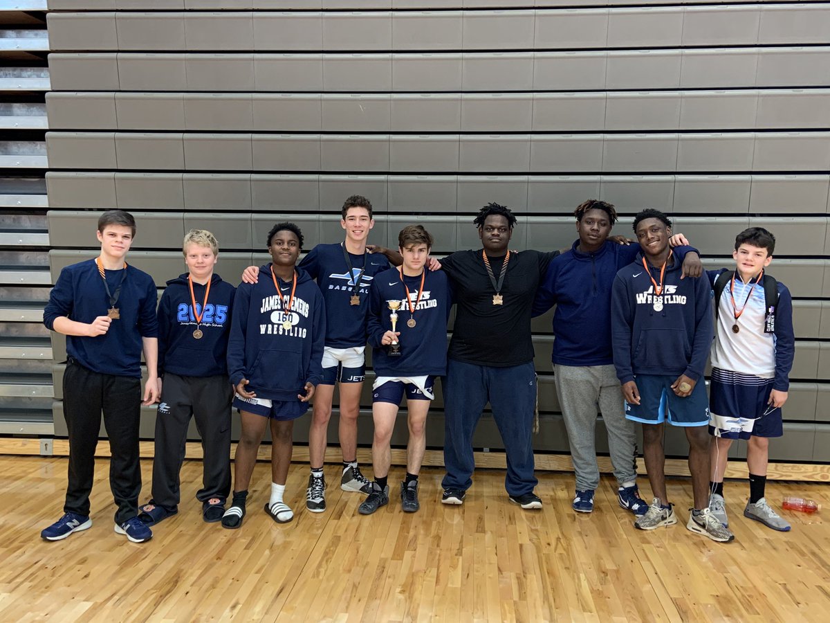 jcjetswrestling's tweet photo. @jcjetswrestling bringing home a lot of hardware from Rumble in the Jungle Grissom High School! Including 2nd place tournament trophy! #GoJets #GreattobeaJet https://t.co/o5xuzUptK2