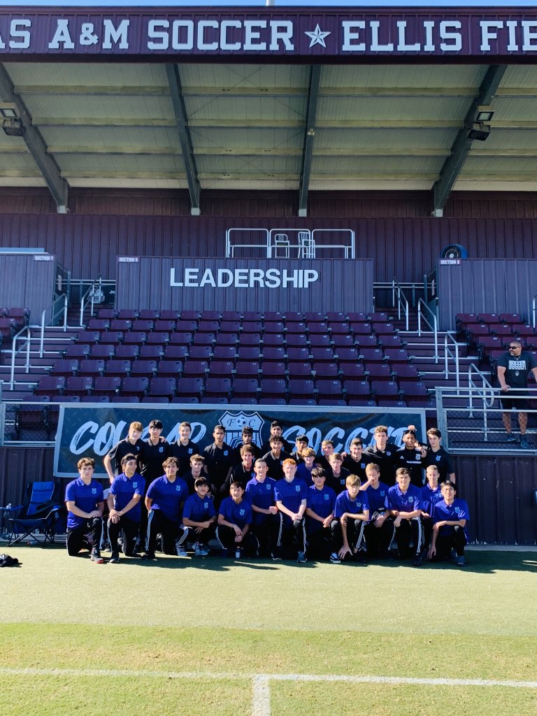 Huge thanks to all these CSHS soccer players for volunteering their Saturday to come out and support the next generation of Cougars at the 3v3 Stampede! Thanks to <a href="/CavalryYouth/">Cavalry Youth Soccer</a> , <a href="/AggieSoccer/">Texas A&M Soccer</a> , &amp; @CoachGSoccer for having us out @ Ellis Field! The future of soccer in CS is 🔥!