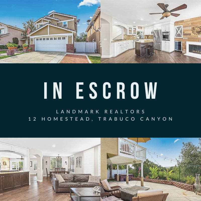 👌🏽Proud to announce another home going into escrow! If you’re looking to buy or sell your next home, contact me today! I’m here to help👍🏽 #orangecounty #realtorlife #missionviejo #lakeforest #newhome #bighome #ocproperties #orangecountyrealestate