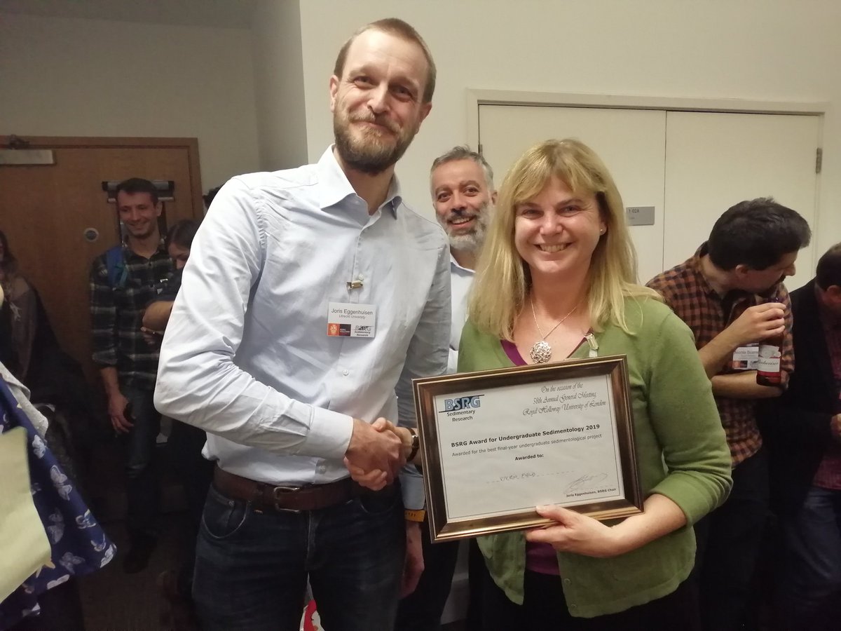 The #bsrg undergrad award was awarded to Vivien Field (accepted by Sarah Davis)