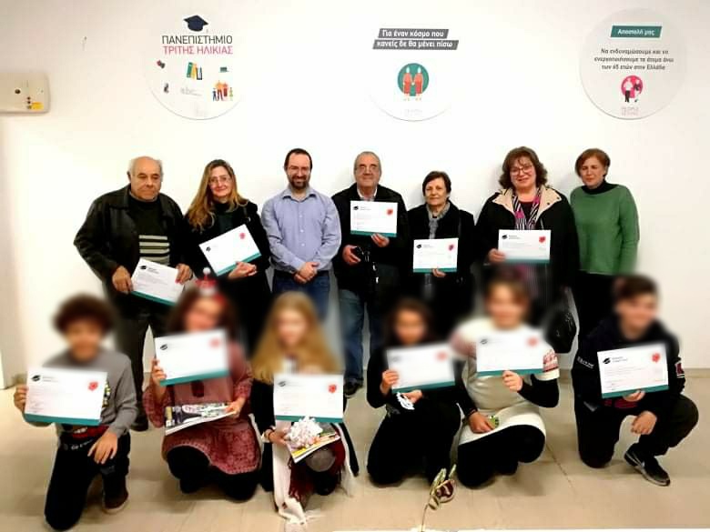 mzeakis's tweet photo. This was our "Hour of Code" event in collaboration with NPO "People Behind". Grandparents told stories inspiring their grandchildren to create Scratch animations. #HourOfCode #PeopleBehind #CoderDojo #CoderDojoVotanikos https://t.co/8GE0oXPdns