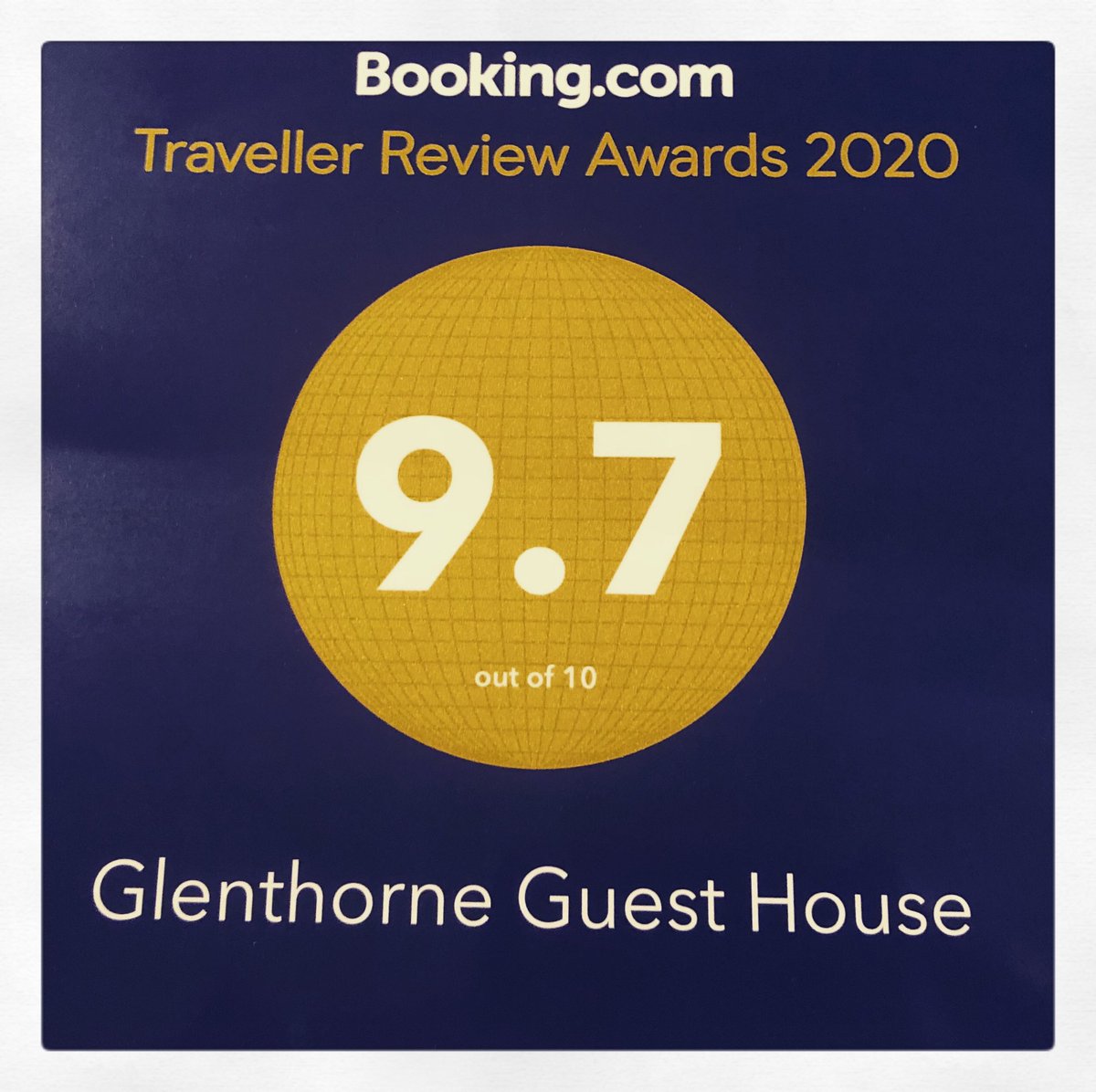 We are feeling so very humbled and overwhelmed! Thank you to all our guests for this amazing score!! We look forward to seeing you in 2020 xx #tenby #westisbest #stay@glenthorneguesthouse #stayinpembrokeshire