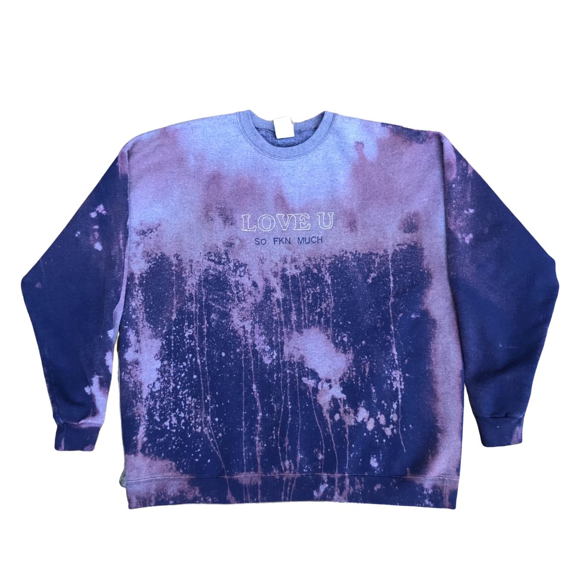 DAVIDdotLYF's tweet photo. UPLYFTED: LOVE U SO FKN MUCH CREWNECK w/ 3M Reflective Thread | Available NOW | https://t.co/miVWdYqe3H -
 #lyfsupply #lyf #crewnecksweatshirt #diyny #loveyourselffirst  #recycledstreetwear #smallbusinesslife #uplyfted #bleached  #madeintroy #3mreflective #asspizza #repurposed https://t.co/1DMsTRwpgq