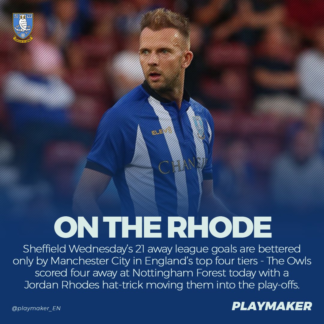 ⭐️Most AWAY league goals (2019/20; top 4 tiers):

22🚌:  Manchester City
21🚌: 🦉SHEFFIELD WEDNESDAY🦉, Leicester, Swindon
20🚌: Chelsea
19🚌: Oxford, Rotherham

#swfc
<a href="/swfc/">Sheffield Wednesday</a>