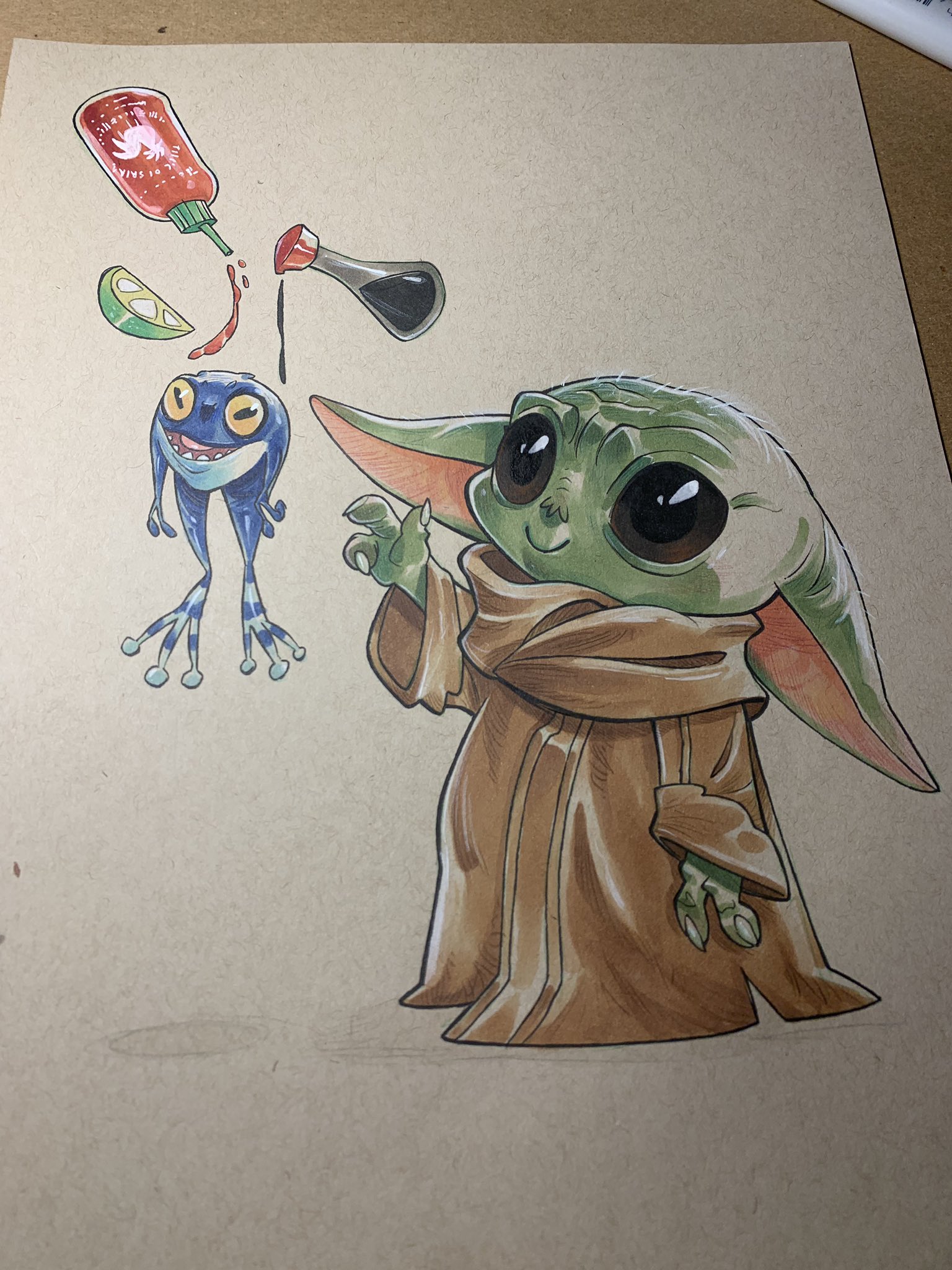 Baby Yoda Holding Crypto Twitter