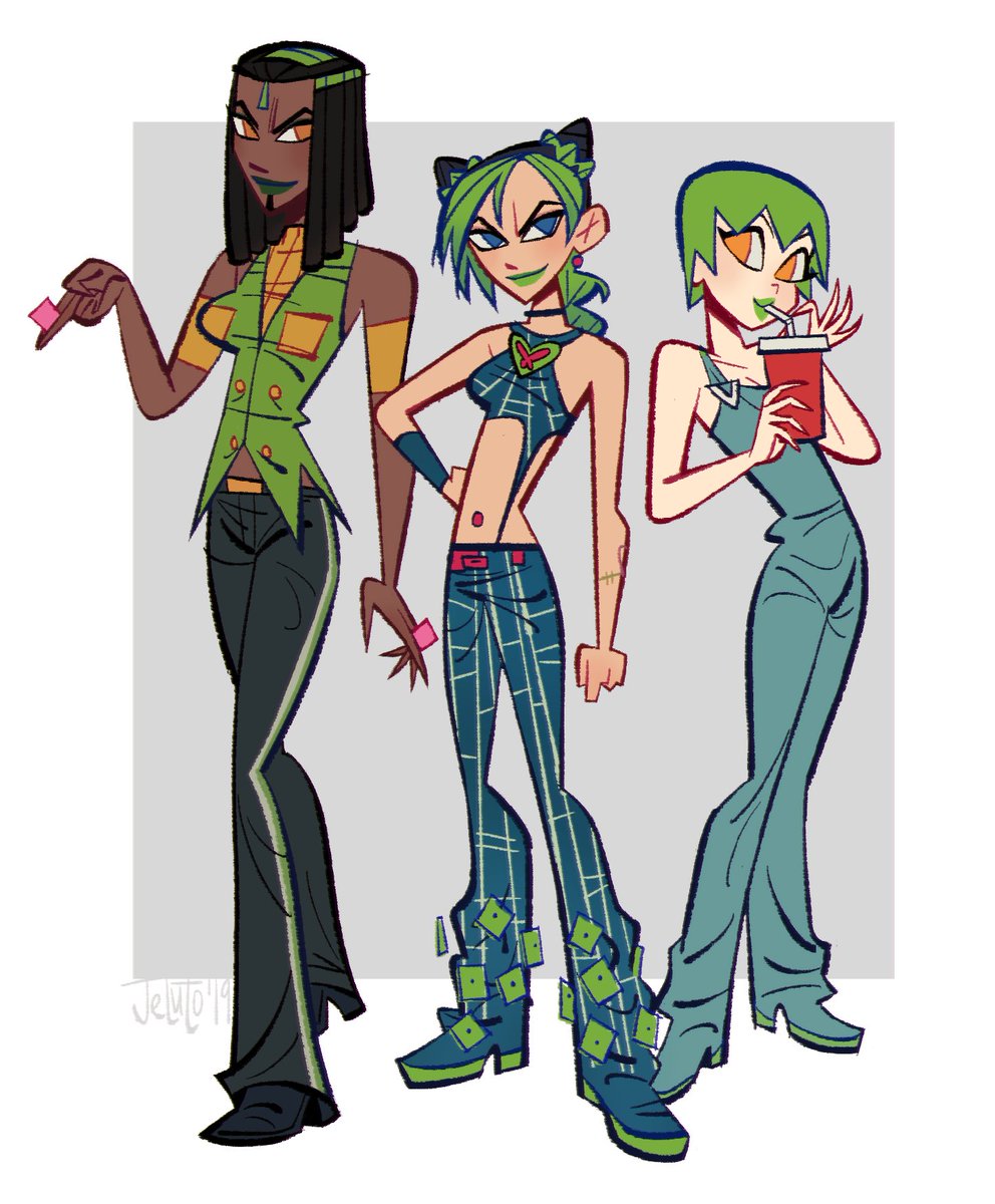 #StoneOceanAnime reposting old stone ocean fanart i've done because i desperately want to see my wives animated 