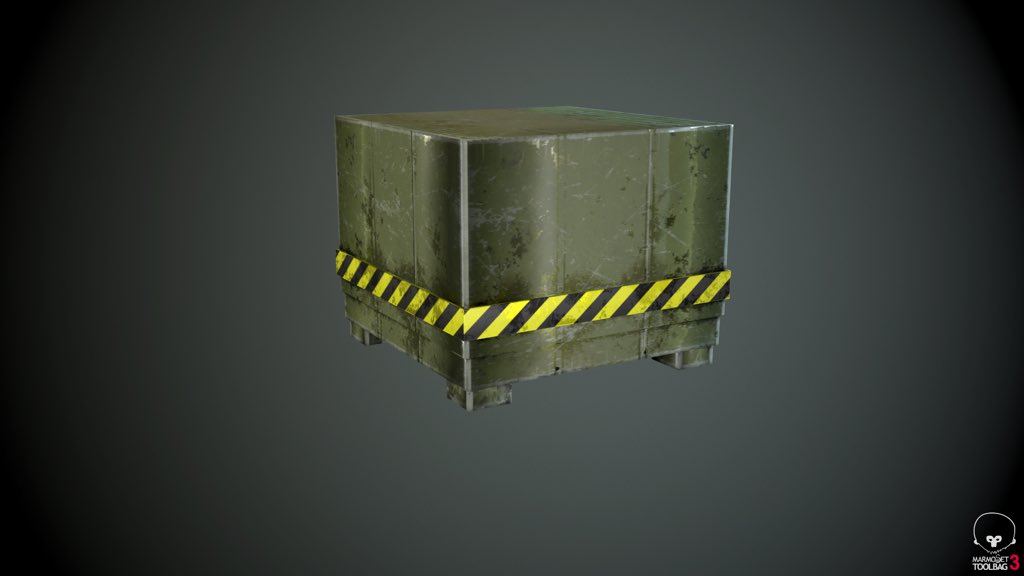 JimmyBui00's tweet photo. Training week 3:

High and Low poly of the Metal Box for the game assets ☺️☺️ Software: Maya, Substance Painter, Marmoset, Photoshop

#training #game_artist #3D_model #assets #game #high_poly #low_poly https://t.co/nQsorZsBAY
