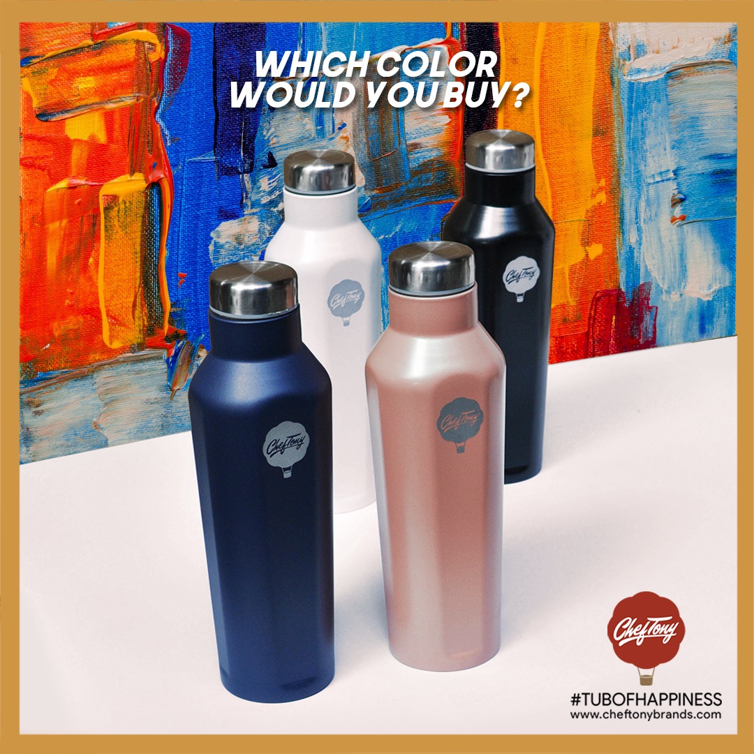 cheftonyphils's tweet photo. Have you seen our amazing Hydro Flask? Which color would you buy?

Chef Tony Tumblers are all stainless steel, BPA free, store hot and cold drinks for 8-12hrs, and Leak Proof.

Available in all Chef Tony kiosk. Check it here: https://t.co/7BhUP6tSHM

#Christmasgift #tumbler https://t.co/jIXEokuncF